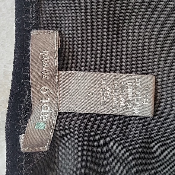 Vintage Apt. 9 Stretch Black Velvet Tank Top in S - Picture 11 of 12